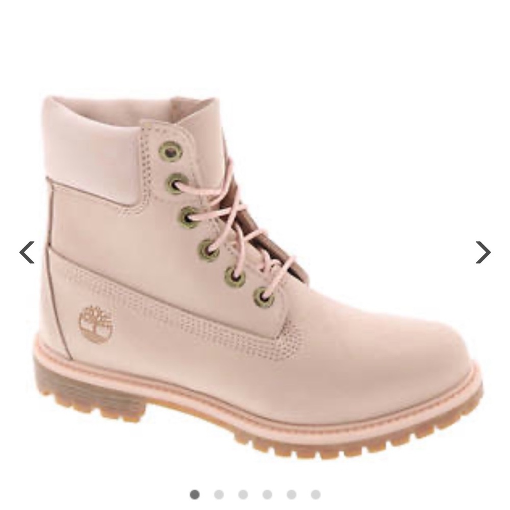 Light pink timberland boots